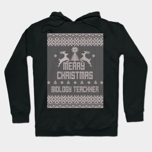 Merry Christmas BIOLOGY TEACHER Hoodie